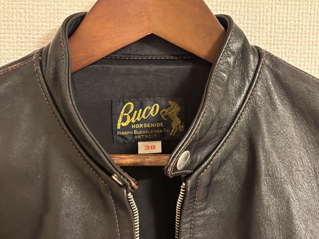 リアルマッコイズ BUCO j100 38シングル レザー ライダースジャケット