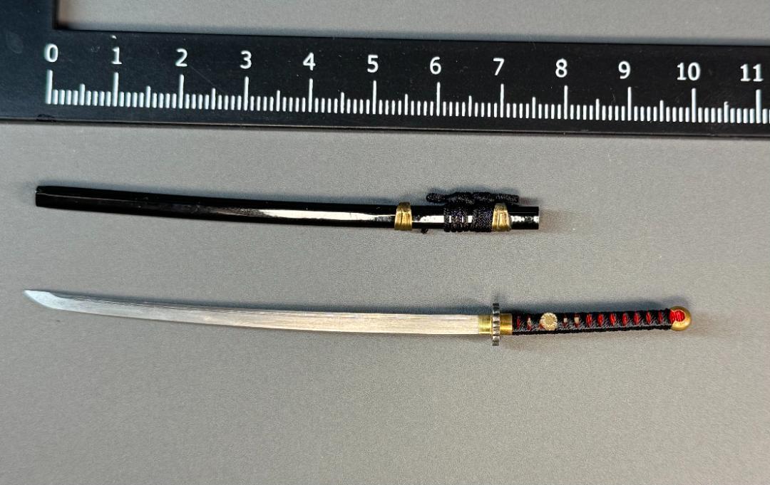 Amazon.co.jp: 1 12フィギュア用 日本刀 武士刀 手作り 日輪刀