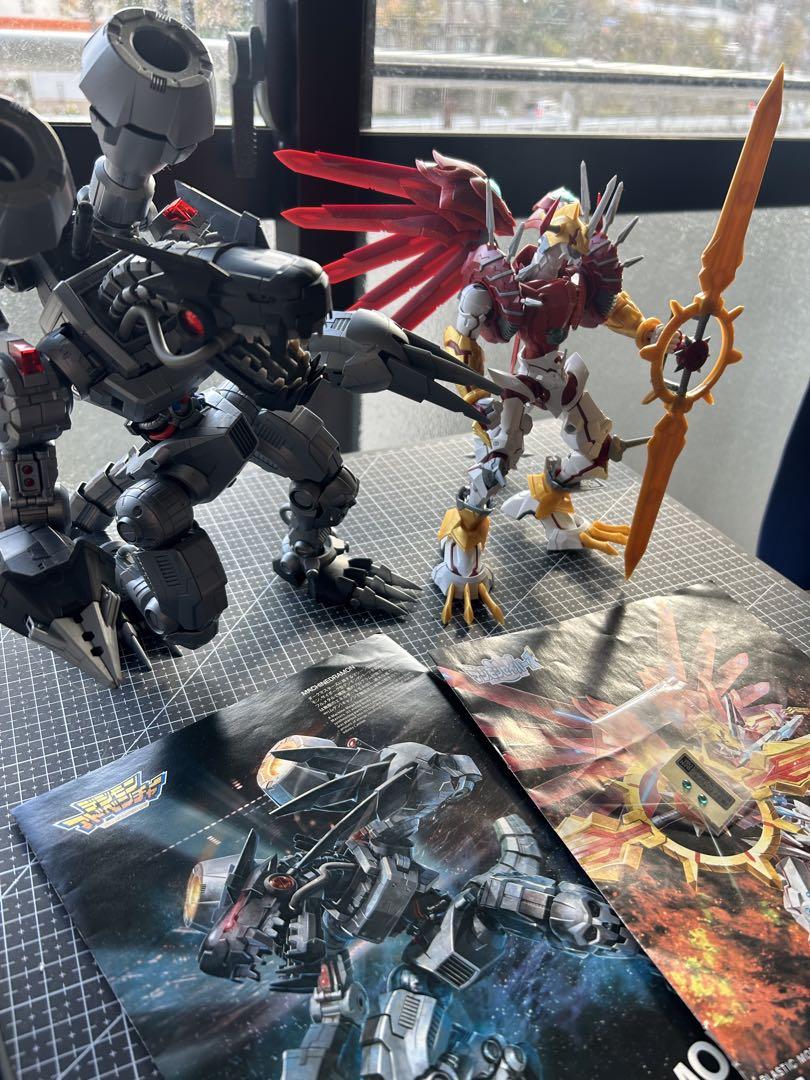 ムゲンドラモンシャイングレイモン デジモンプラモデル シャイングレイモン 素組