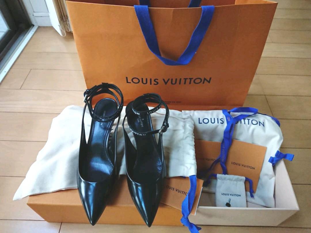 30%割引ホワイト系,23cm定番の中古商品 新品LOUIS VUITTONパンプス 【新品未使用】 【moco 様専用】ペリーコ メッシュ 35 ハイヒール/パンプス