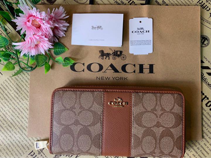 COACH コーチ 長財布 シグネチャー キャメル COACH コーチ 長財布 シグネチャー キャメル