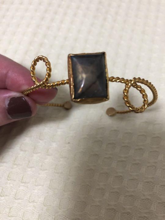 ビジュマム バングル 天然石 ブレスレット