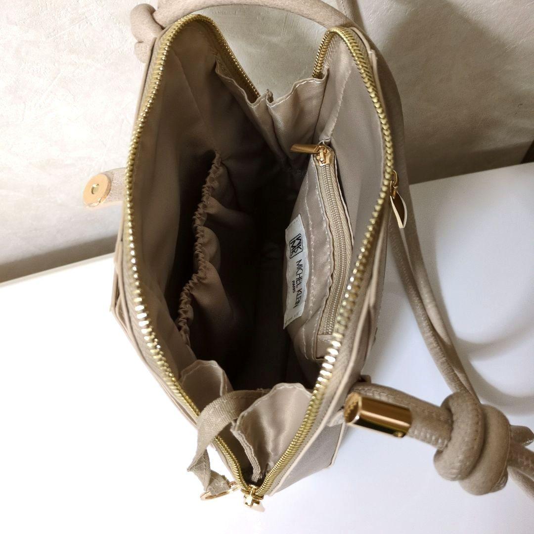 新品未使用品】MK ミッシェルクラン ベージュ ノットハンドル