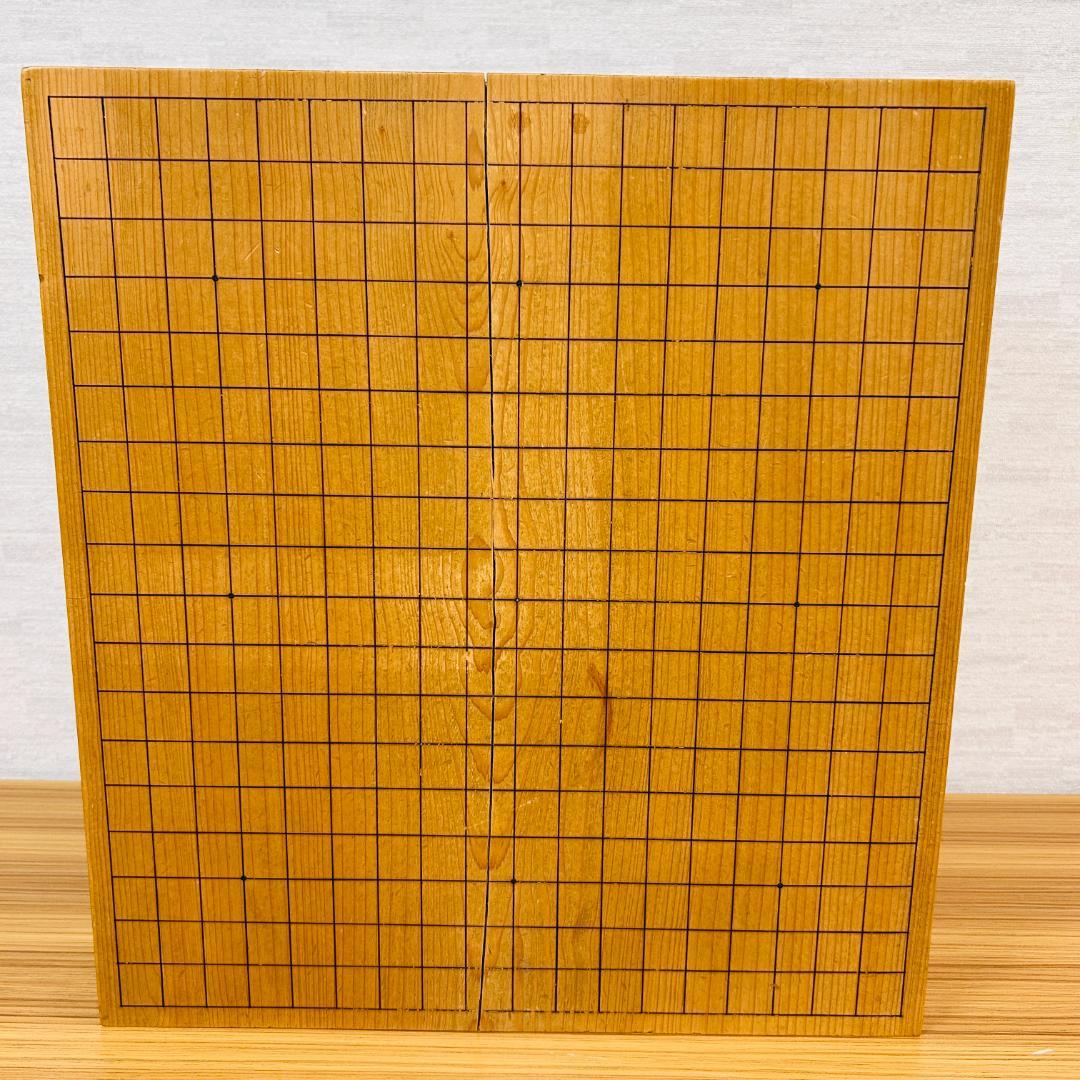 現状品】本榧 脚付碁盤 5.5寸 ヘソ有り 19路盤 15kg レア木口