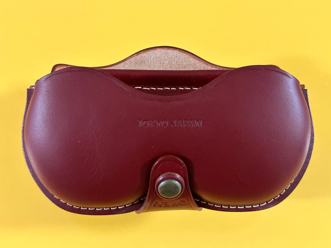 【美品】BP メガネケース＆スタンド／日本製 本革