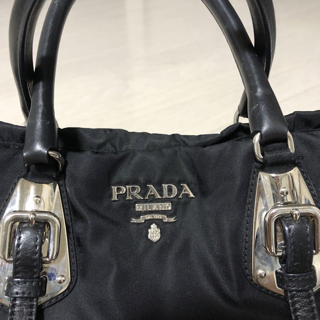 A &Ｂ PRADA 黒 ナイロン バッグ