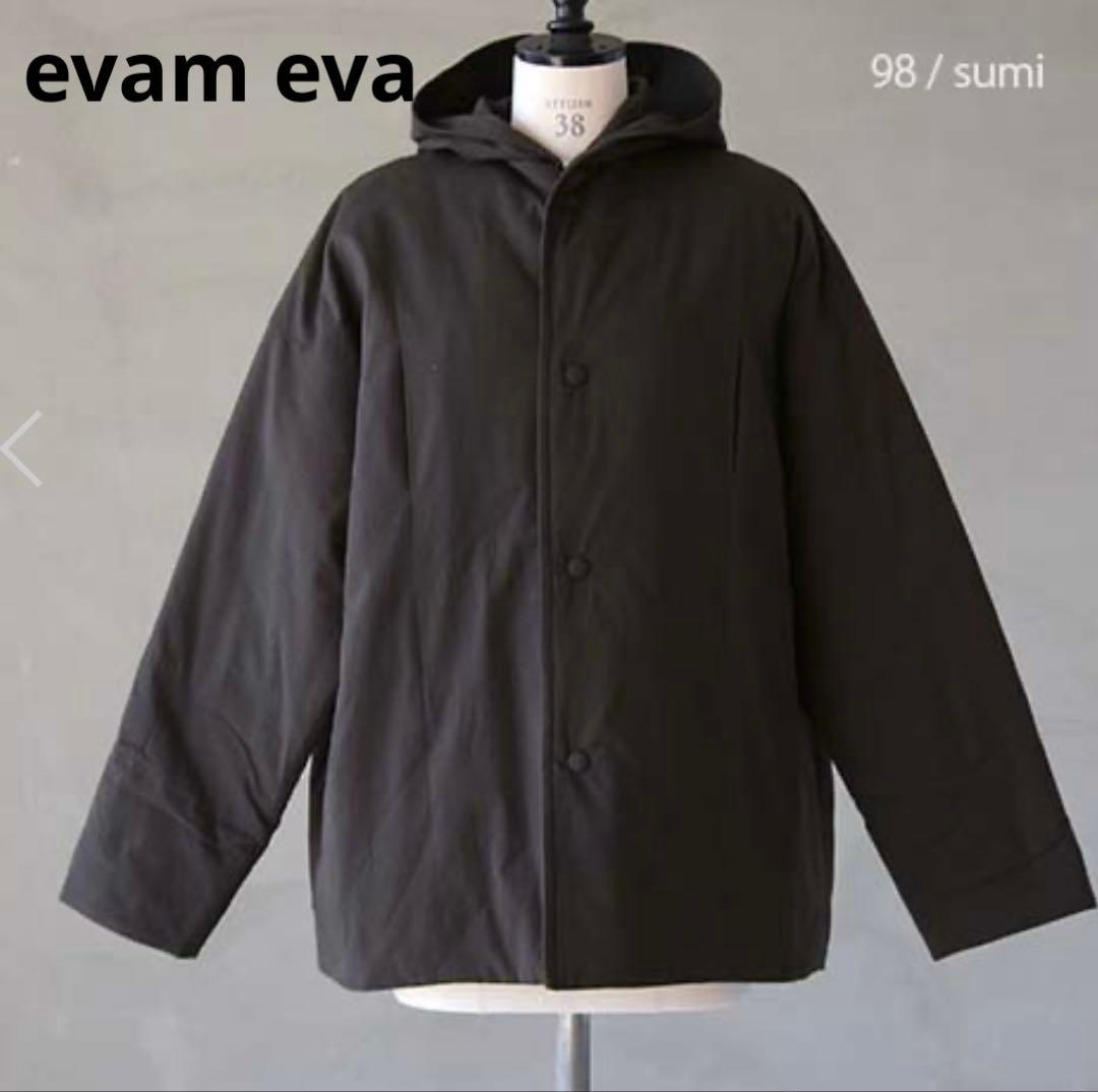 evam eva★パディングフーディコート　中綿コート　フード　キルティング