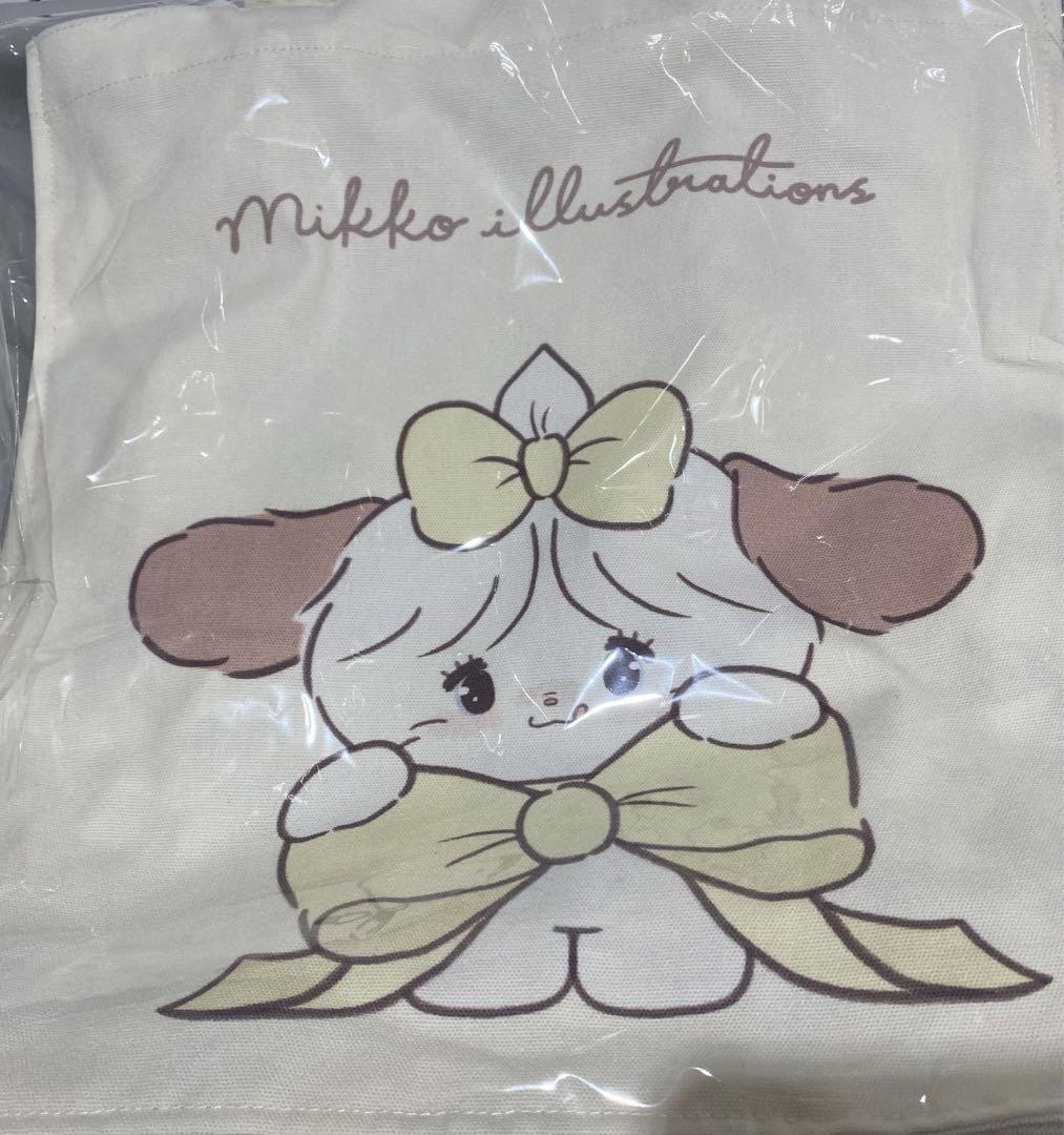 mikko illustrations POPUP マチ広トートバッグ スフレ - メルカリ