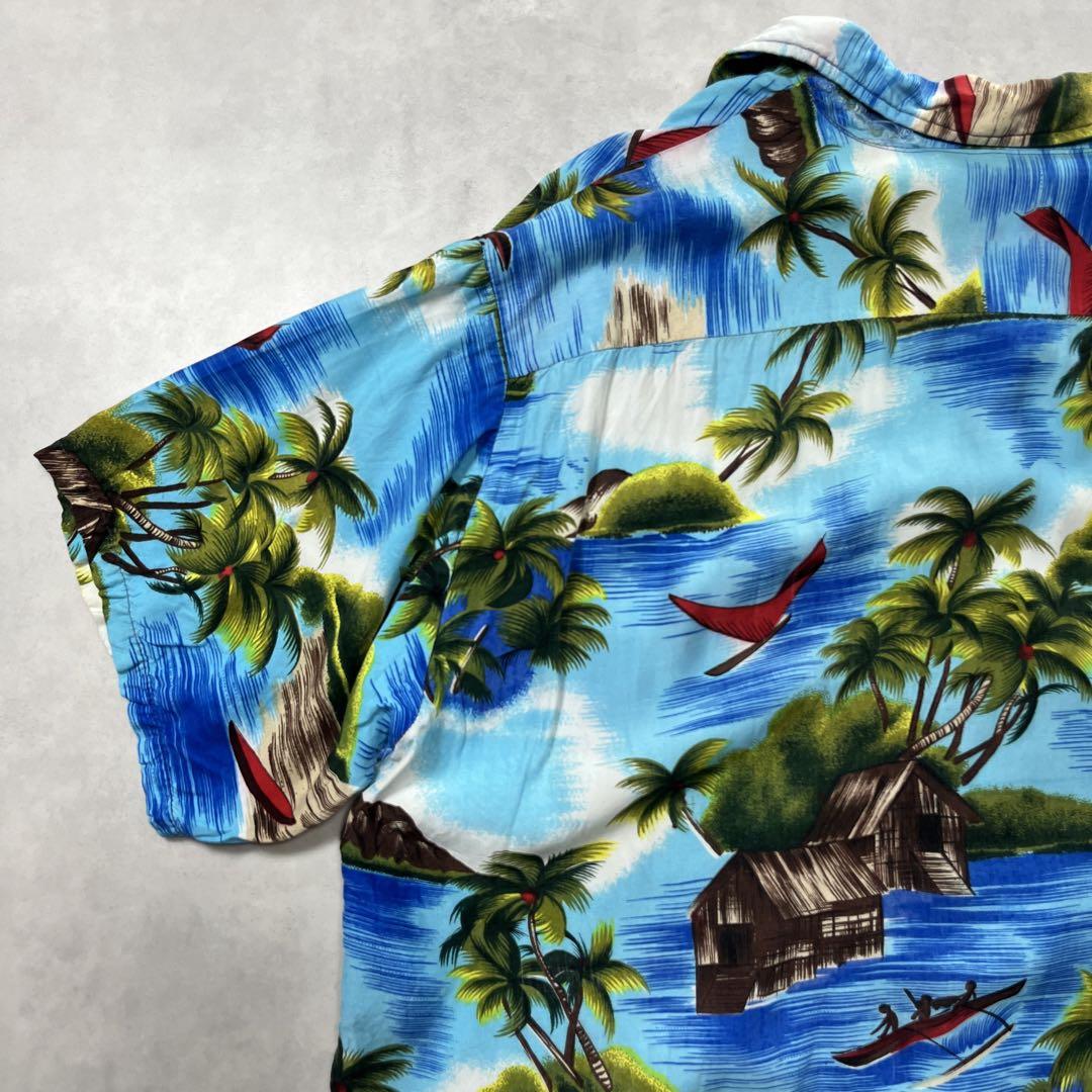 60s NATIONAL Aloha 和柄 ヴィンテージ アロハシャツ 50s