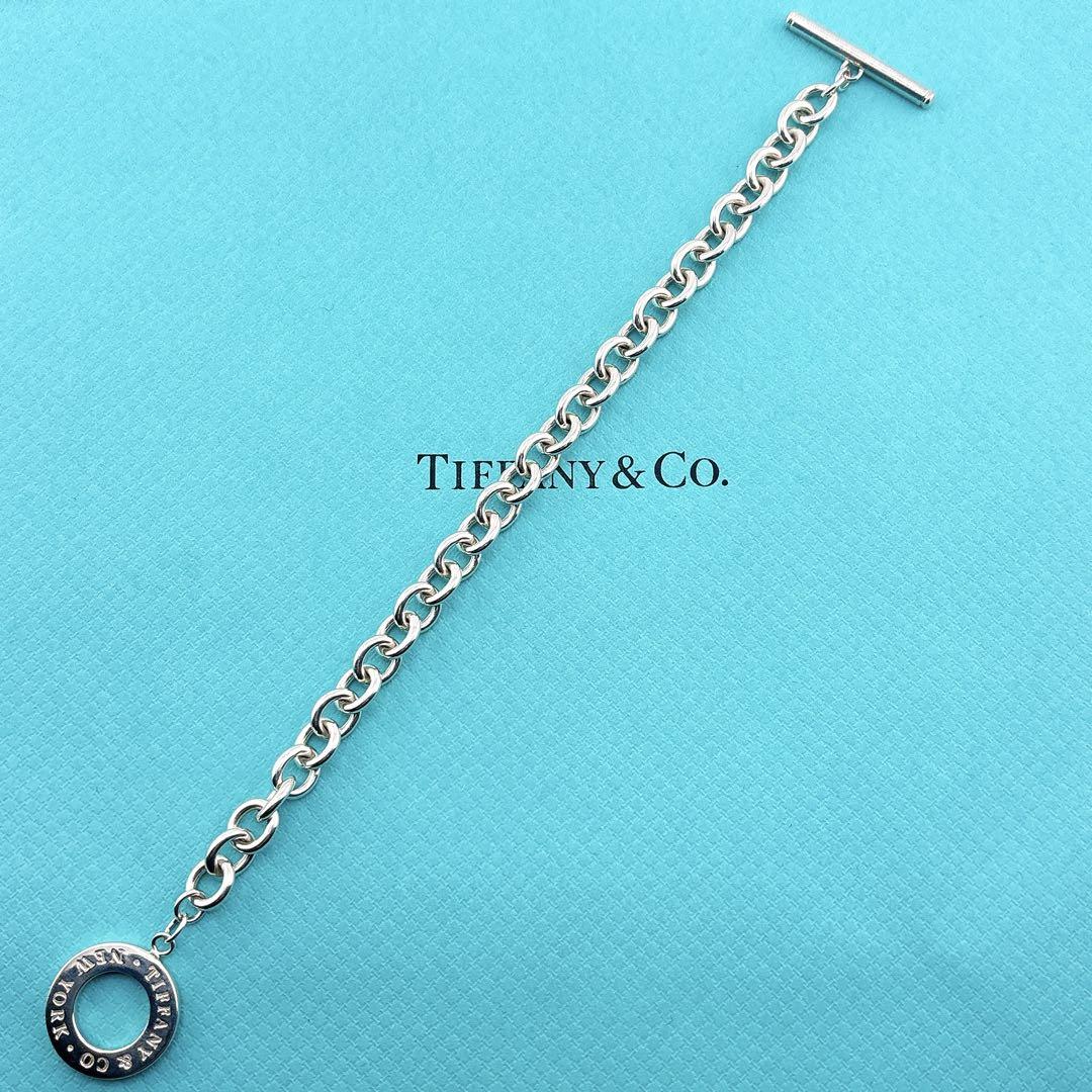 【極美品】19cm ティファニー トグル ブレスレット サークル SV925 極美品】19cm ティファニー トグル ブレスレット サークル SV925