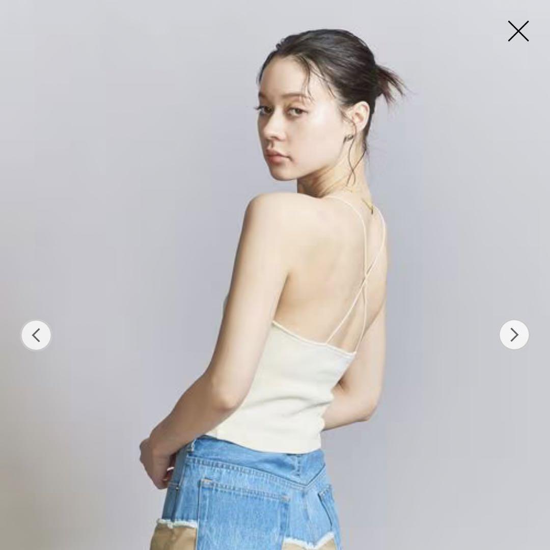 BEAUTY&YOUTH 2枚セットカップ付きキャミソール