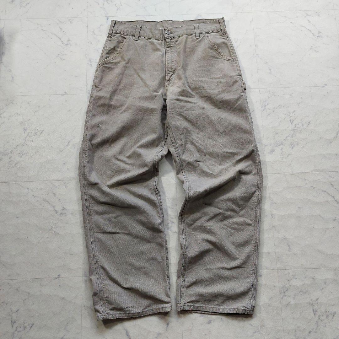 90's Carhartt カスタム　ダック　ペインターパンツ　W36L30 神サイズ 90s カーハート ダック ペインターパンツ W34L30