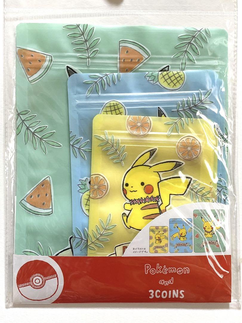 新品・未使用】ポケモン ピカチュウ ジッパーバッグ チャック