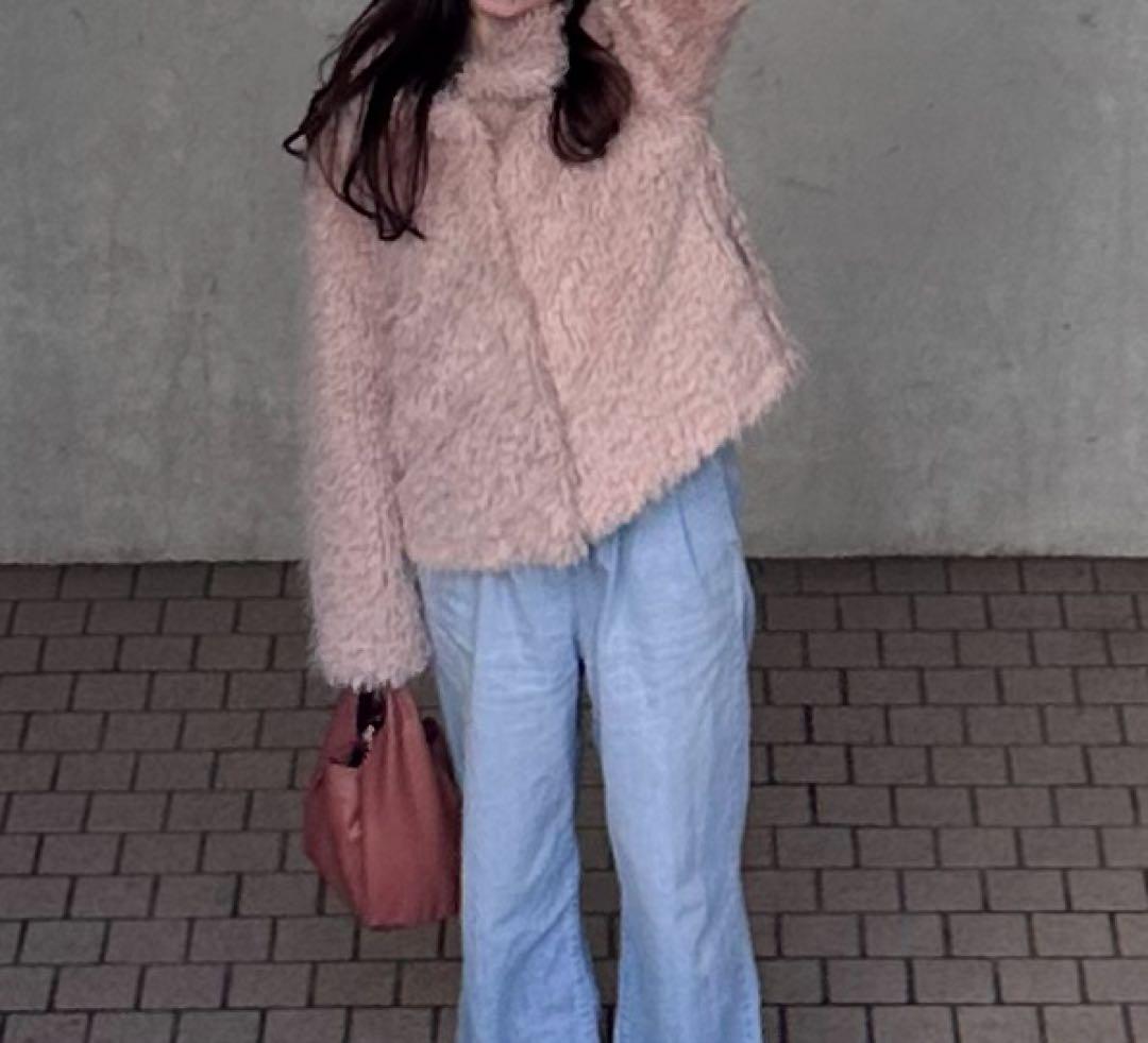 muguet volume fake fur coat（pink） ジャケット・アウター