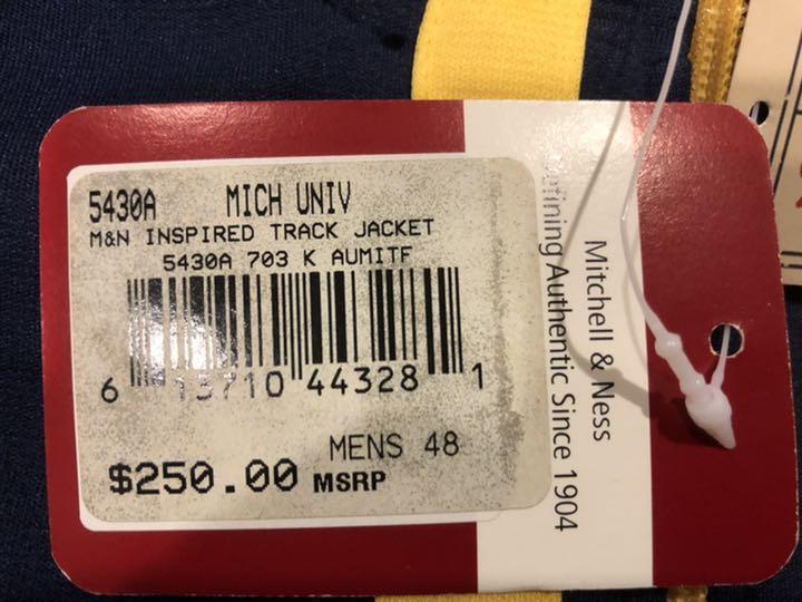 mitchell&ness ミシガン大学 WOLVERINES b2HlJ-m19798502347 ジャージ 新品 最新品低価