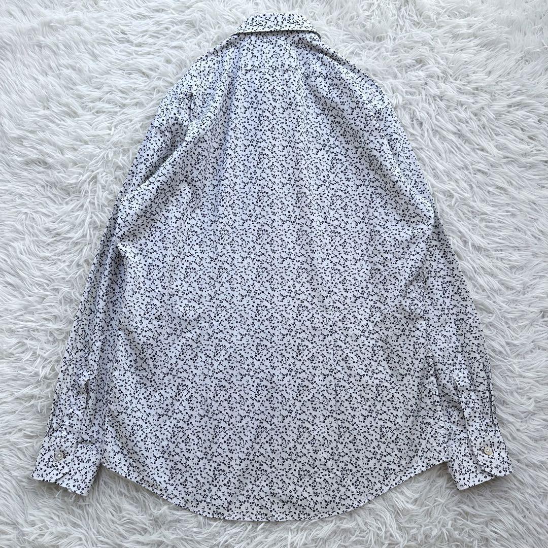 極美品 大きいサイズ XL✨ ポールスミス 小花柄シャツ 現行タグ ストライプ