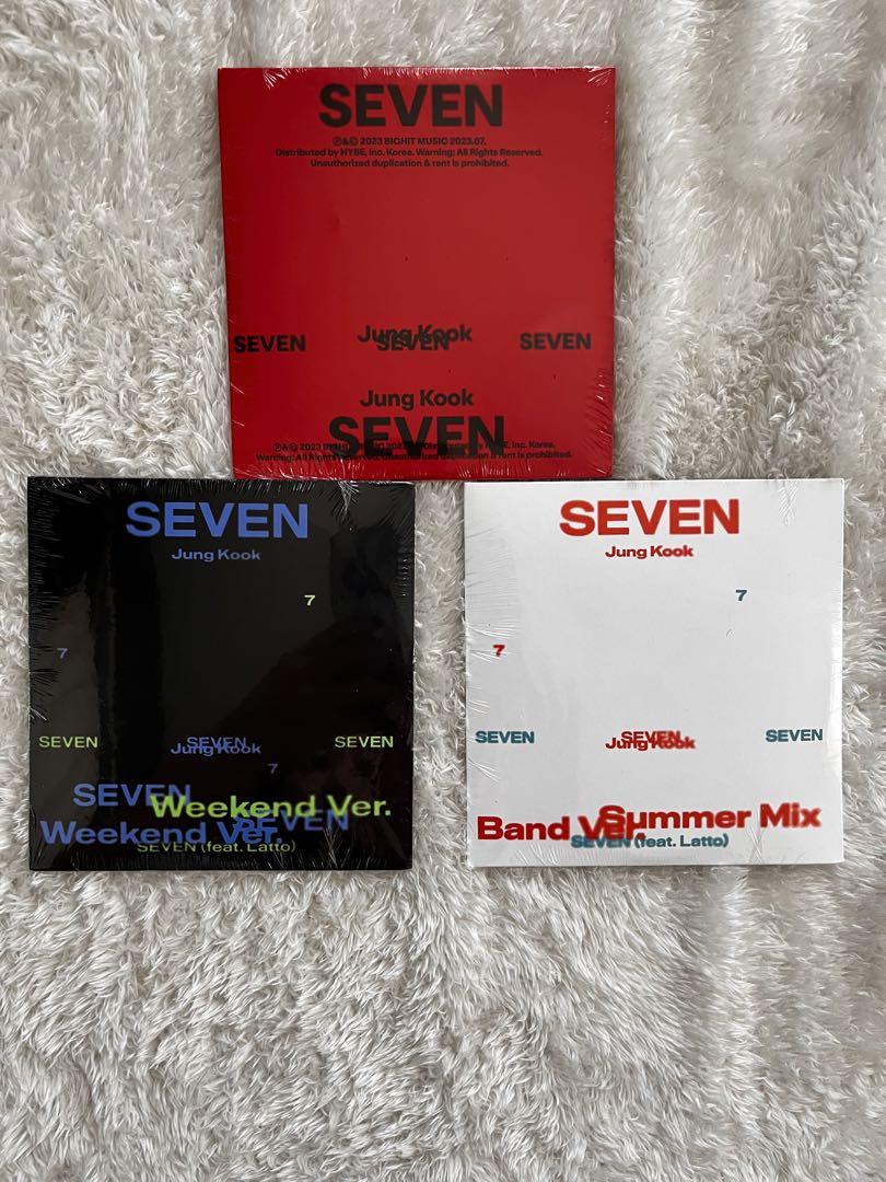 BTS ジョングク SEVEN アメリカ限定版 3verセット