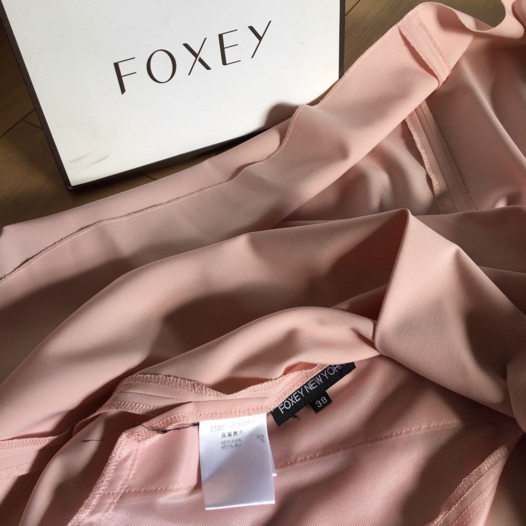 FOXEY フォクシー ピンク 美デザインワンピース