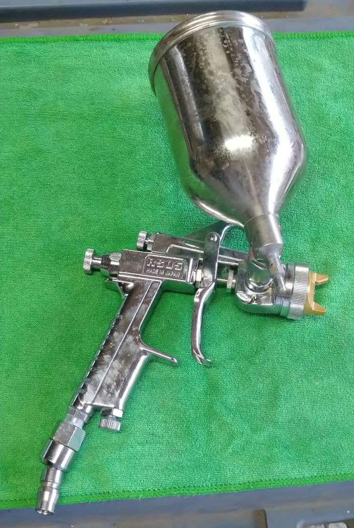 PIA スプレーガン エアーガン エアーブラシ 400mmカップ