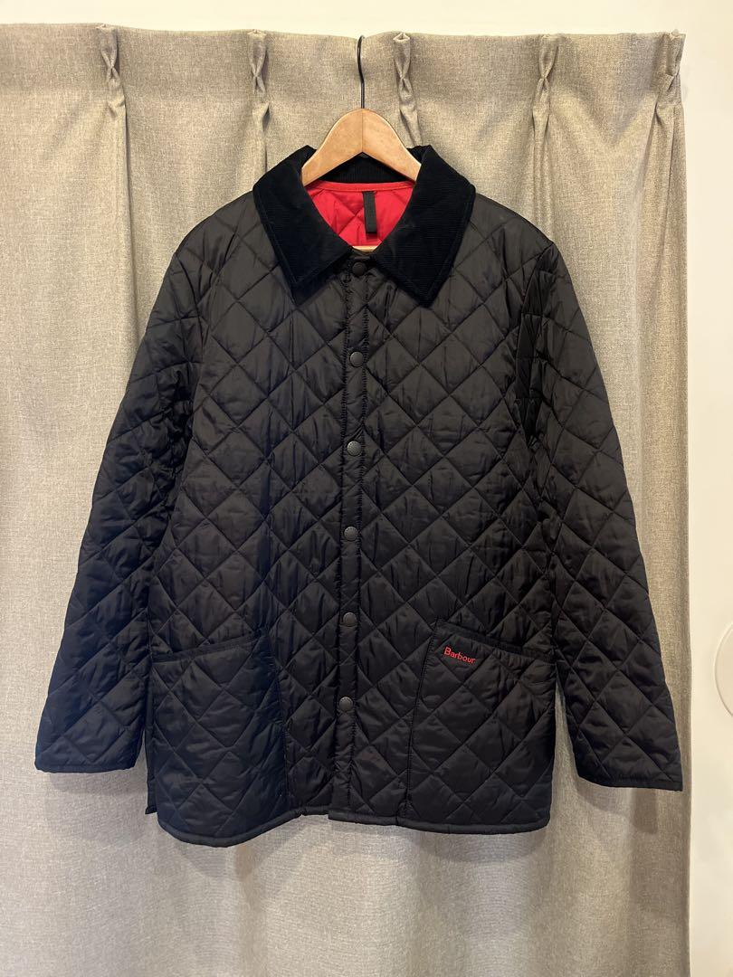 Barbour ブラック キルティングジャケット