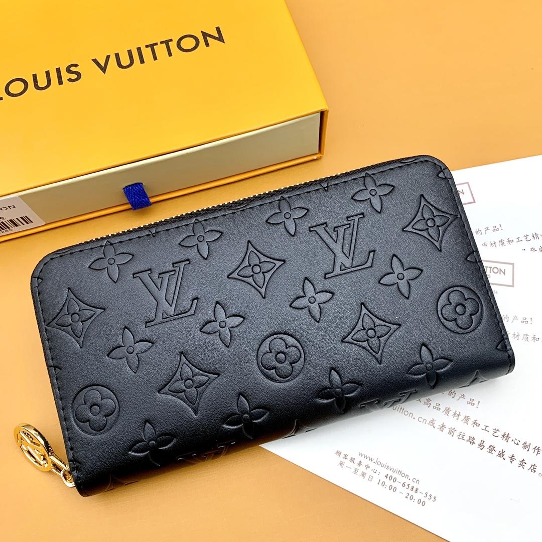Louis Vuitton ルイ?ヴィトン ノワール? ジップ付き長財布