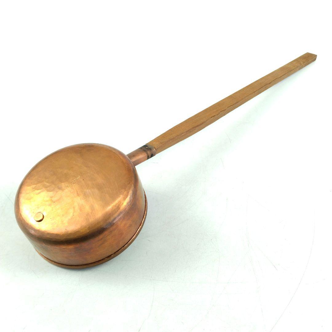 【新品未使用】栄俊斎 銅製 柄杓 茶道具 直径約53cm