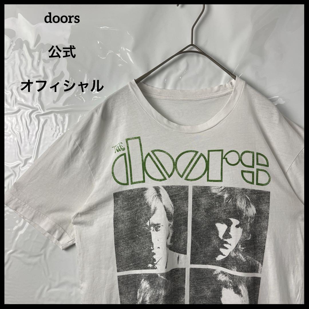 バンドtシャツ　doorsドアーズ　白ホワイト　公式　オフィシャル　ヴィンテージ