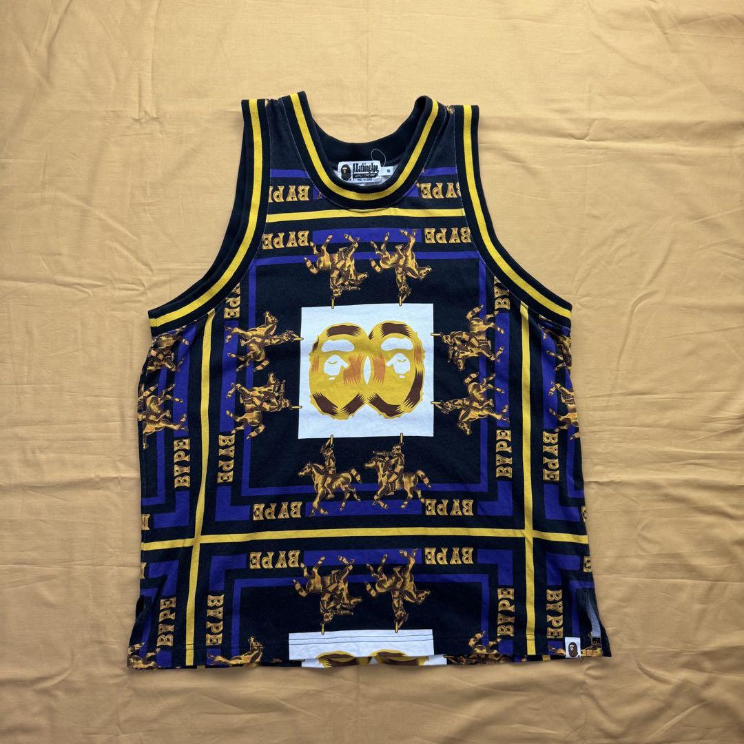 bathing ape ゲームシャツ　タンクトップ　ベイジングエイプ