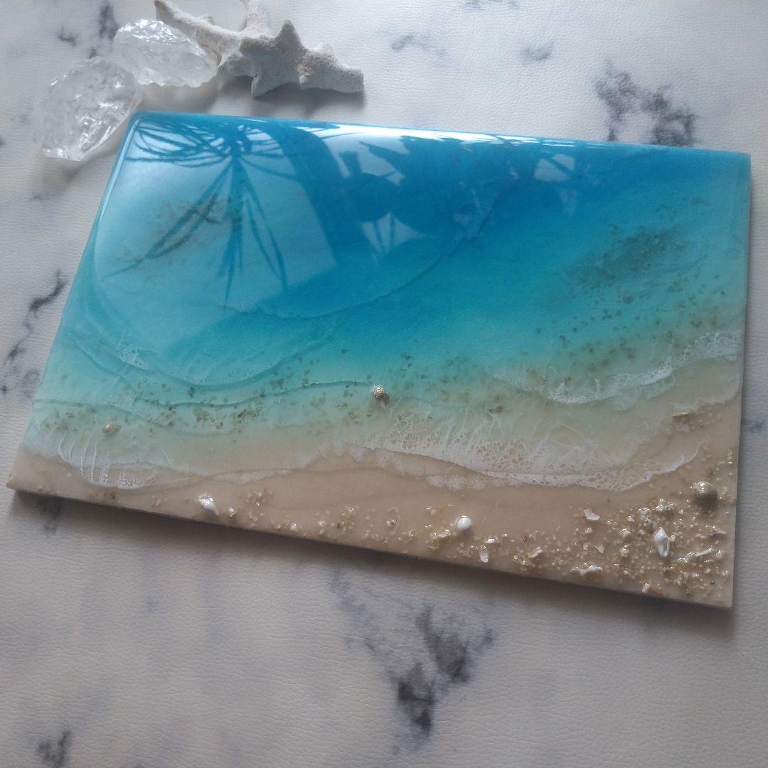 『okinawaの海を感じる』オーシャンレジンアート／海アート