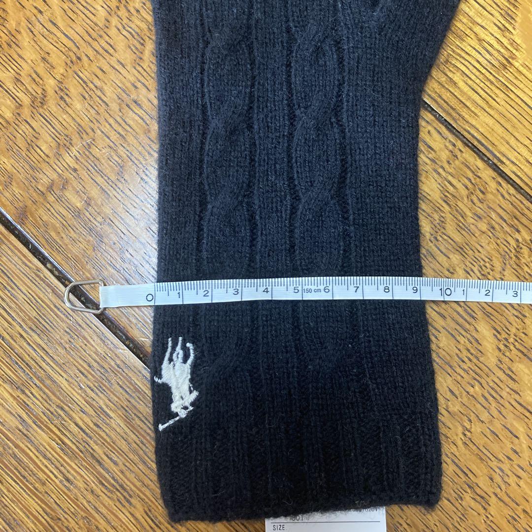 新品未使用　Polo Ralph Lauren 黒 ニット手袋　カシミヤ混