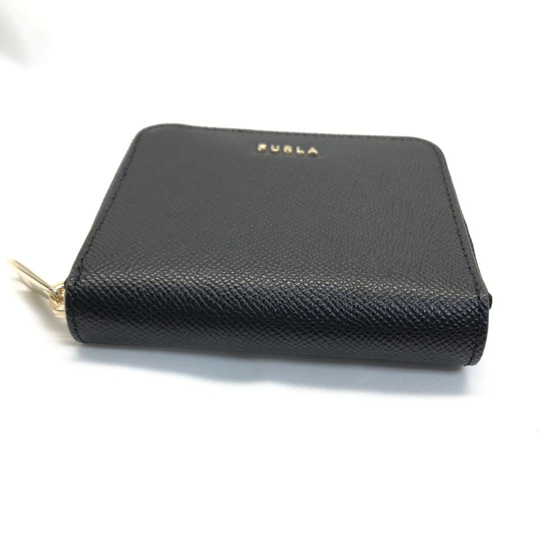 【極美品✨】　FURLA フルラ　ミニウォレット　財布　ブラック　ゴールド