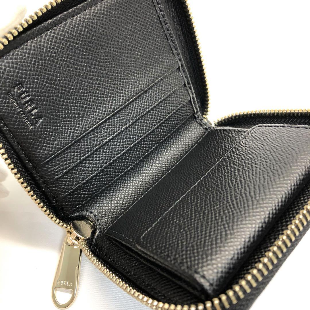【極美品✨】　FURLA フルラ　ミニウォレット　財布　ブラック　ゴールド