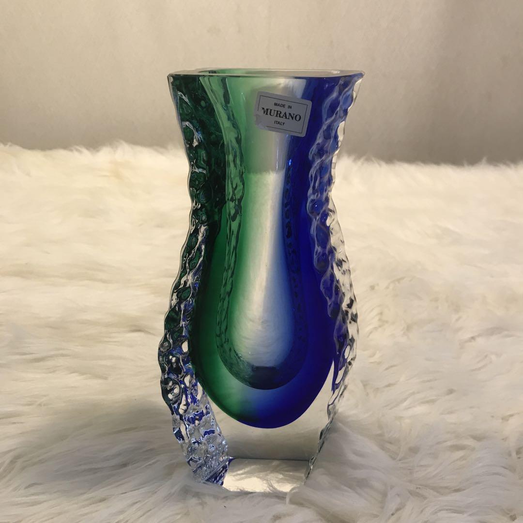 MURANO GLASS ガラス 花瓶 一輪挿し Made in ITALY