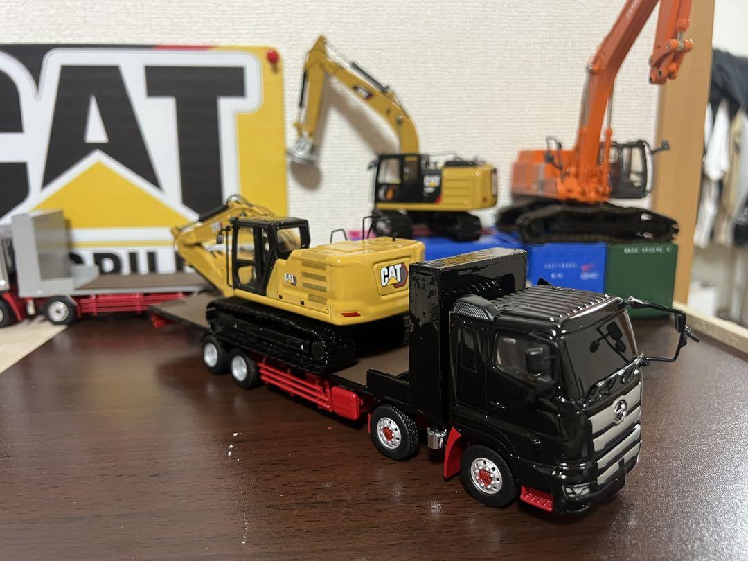 1/43 17プロフィア 回送車 セルフローダー 建機 解体機 重機