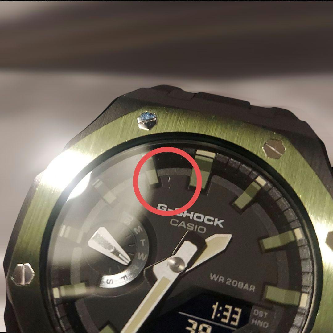 外装新品G-SHOCK GA-2110SU グリーン/ブラックメタル カシオーク