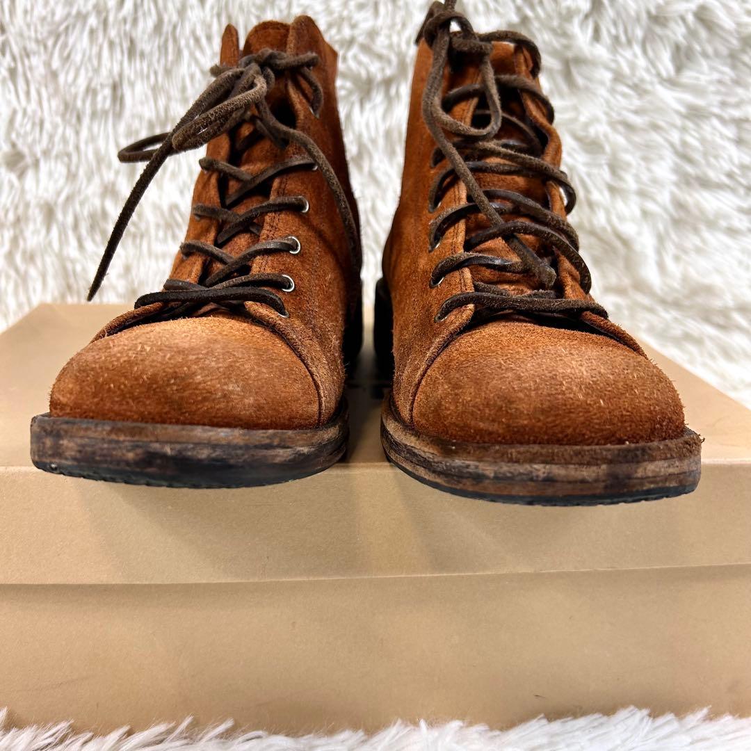 MOTO モンキーブーツ スエード 箱付き サイズ1 キャメル 革紐 日本製 MOTO モンキーブーツ スエード 箱付き サイズ1 キャメル 革紐 日本製