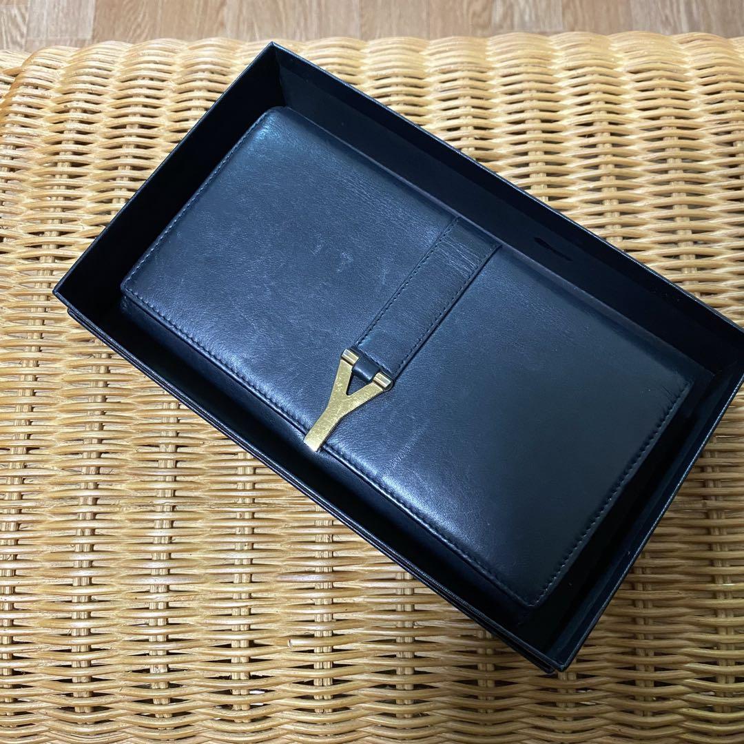 【正規品】SAINT LAURENT ブラックレザー二つ折り財布 SAINT LAURENT ブラックレザー 二つ折り財布 - メルカリ