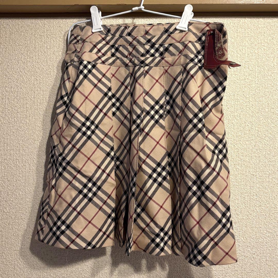 バーバリー　Burberryブルーレーベル　プリーツスカート