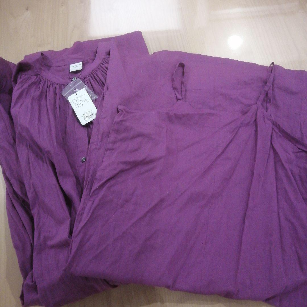 新品　URBAN RESEARCHDOORSコットンボイルギャザーワンピース M