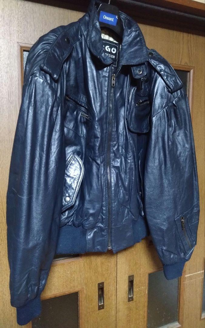ヴィンテージ 80s 90 カウレザージャケット ライダース Mサイズ
