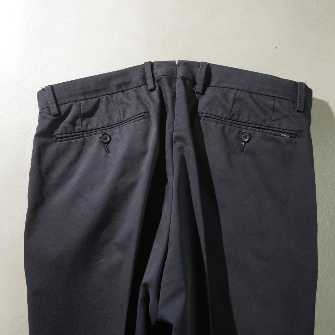 ＼半額SALE／ LAUREN RALPH POLO ブラックスラックス /TW389 コットン パンツ