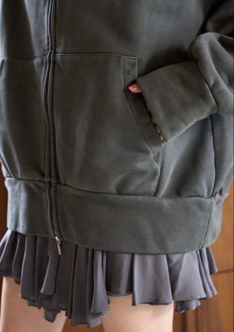 SNIDEL スナイデル ボリュームパーカー FREE ダークグレー SNIDEL スナイデル ボリュームパーカー FREE ダークグレー