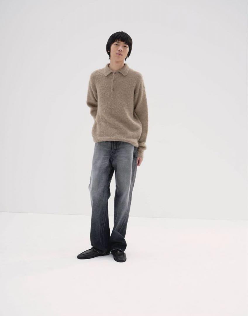 オーラリーSELVEDGE FADED HEAVY DENIM PANTS