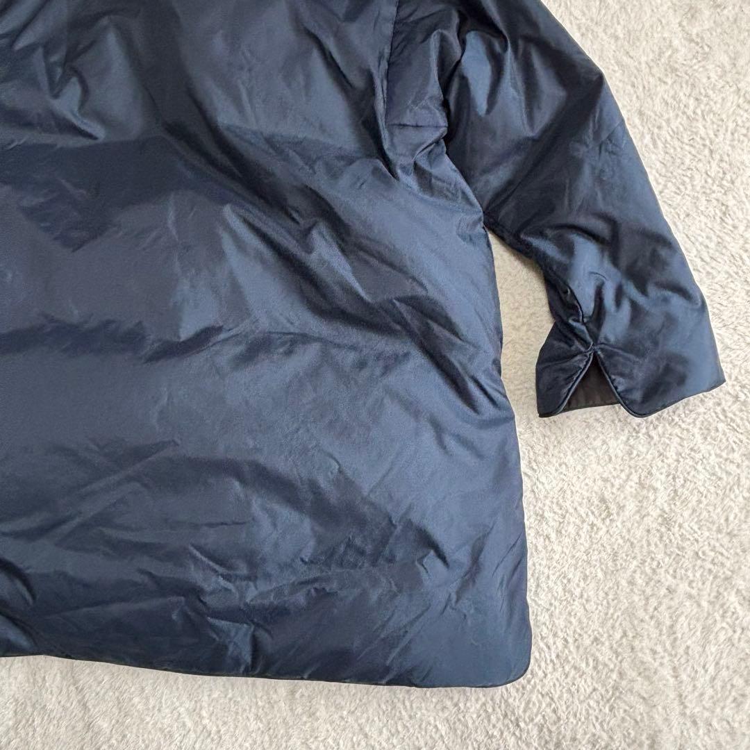 45R リバーシブル ナイロンダウンコート ブルー/ブラウン　サイズ2 （M）