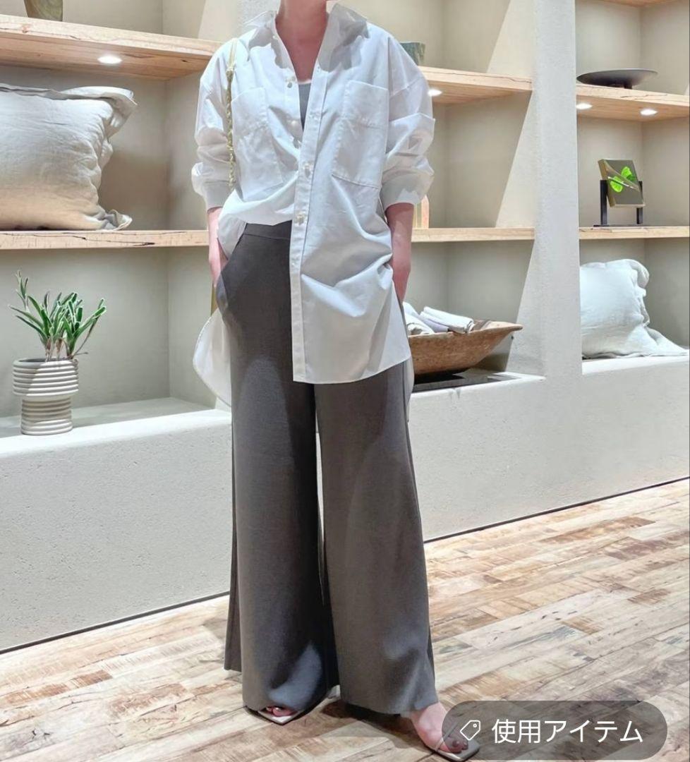 ⭕新品、未使用、タグ付き⭕カオス☆ボーイフレンドシャツ☆サックス