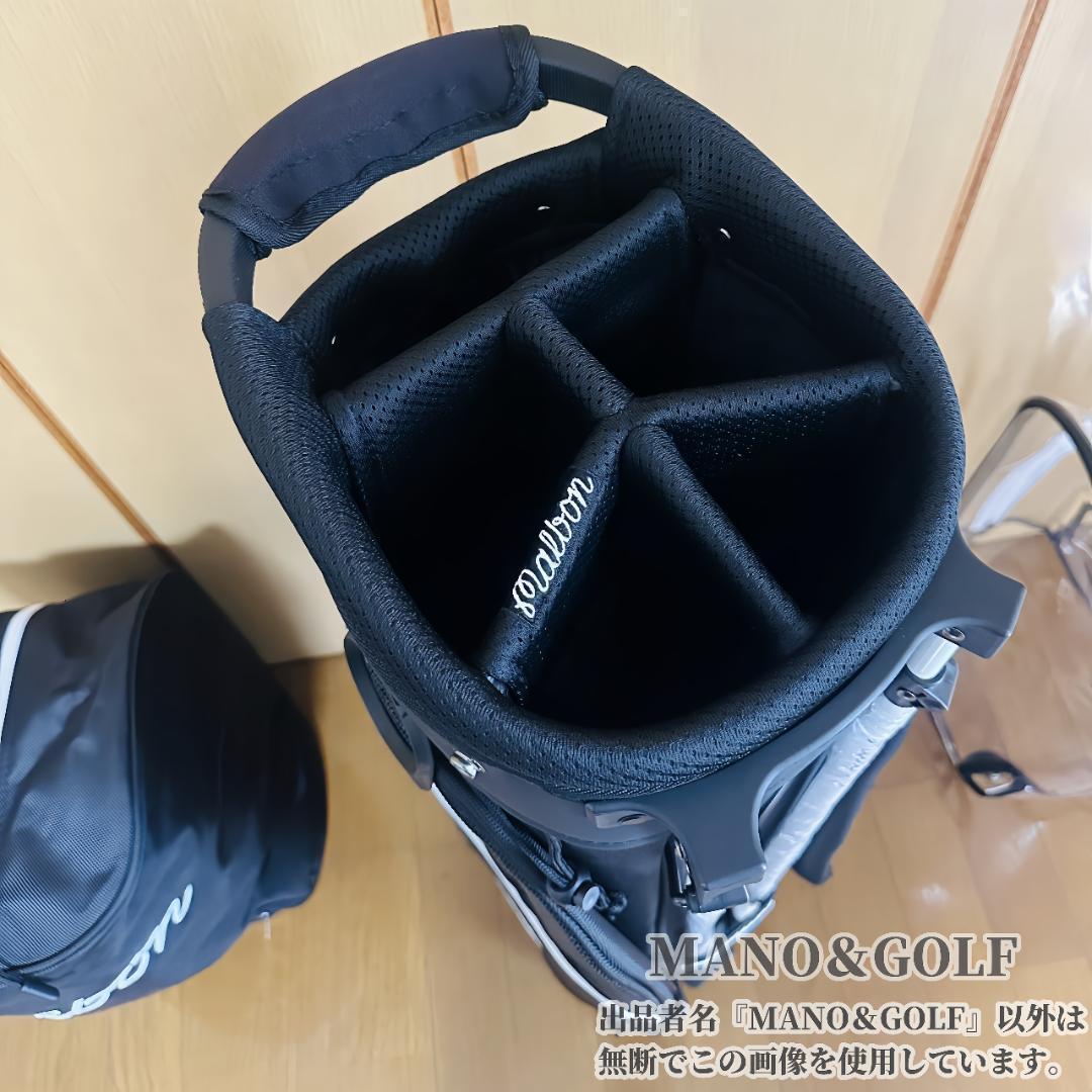 即日発送 マルボンゴルフ キャディバッグ Malbon Golf バック 黒HH