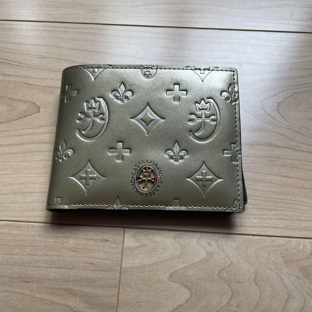 CASTELBAJAC ゴールド 二つ折り財布
