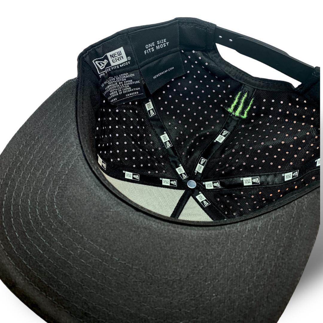 MONSTER ENERGY ニューエラ スナップバック キャップ 黒 メッシュ