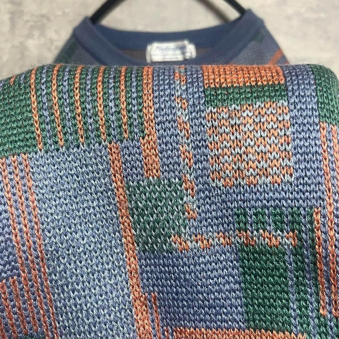 No.1394 VINTAGE ヴィンテージ 古着 ニット 総柄ニット 幾何学柄