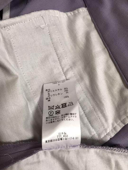 TTT_MSW パープル E84RJ-m19863189145 セミフレアパンツ HOT新品